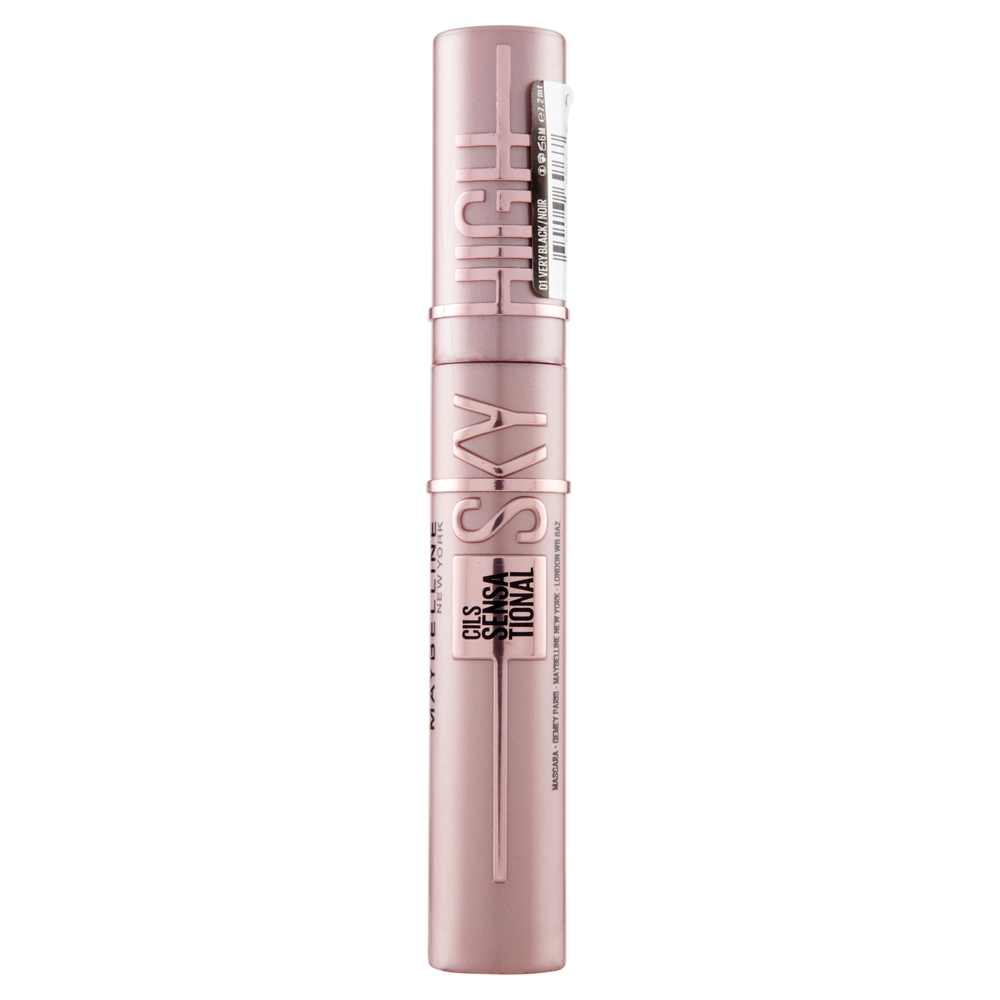 Maybelline New York Mascara Ciglia Sensazionali Sky High, Volumizzante e Allungante, Nero